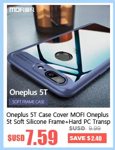 Чехол для Oneplus 5 T, MOFI, Oneplus 5 t, Жесткий Чехол для задней панели из поликарбоната, чехол для 1+ 5 t, задний Жесткий Чехол, защитный чехол для OP5T, чехол