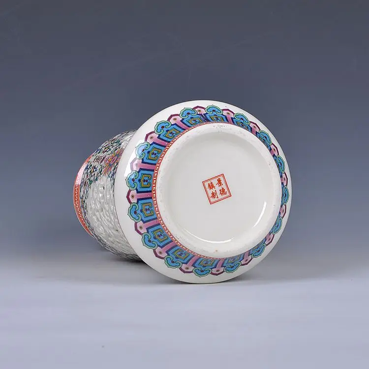 Цзиндэчжэнь керамика полые пастельный сине белый гостиной украшения