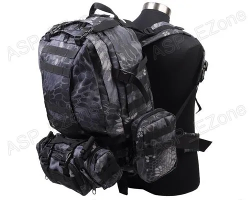 Тактический Камуфляжный карго Рюкзак Molle 60 л черные камуфляжные сумки для