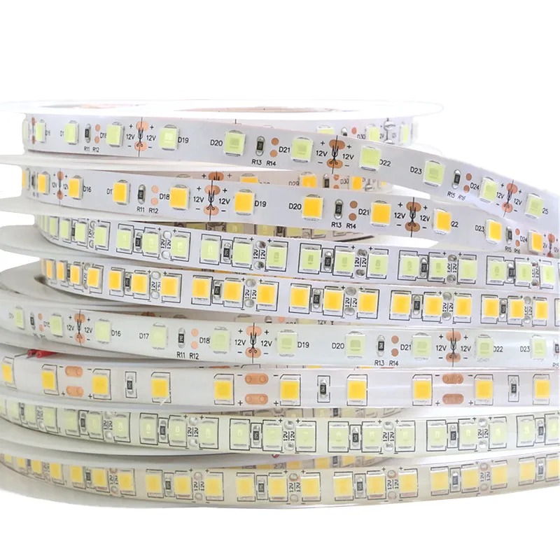 DC 12V Светодиодная лента 5054 5m 600 leds Гибкая светодиодная 60 120 leds/m более яркая чем 5050