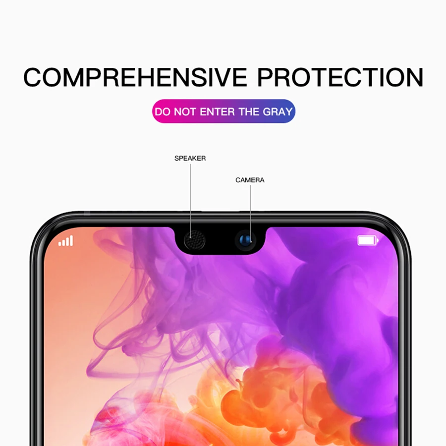6D Full Glue Tempered Glass for Huawei Honor Mate 20 Note 10 P20 Pro Nova 3 3i P Smart 2019 Play Cover Screen Protector | Мобильные