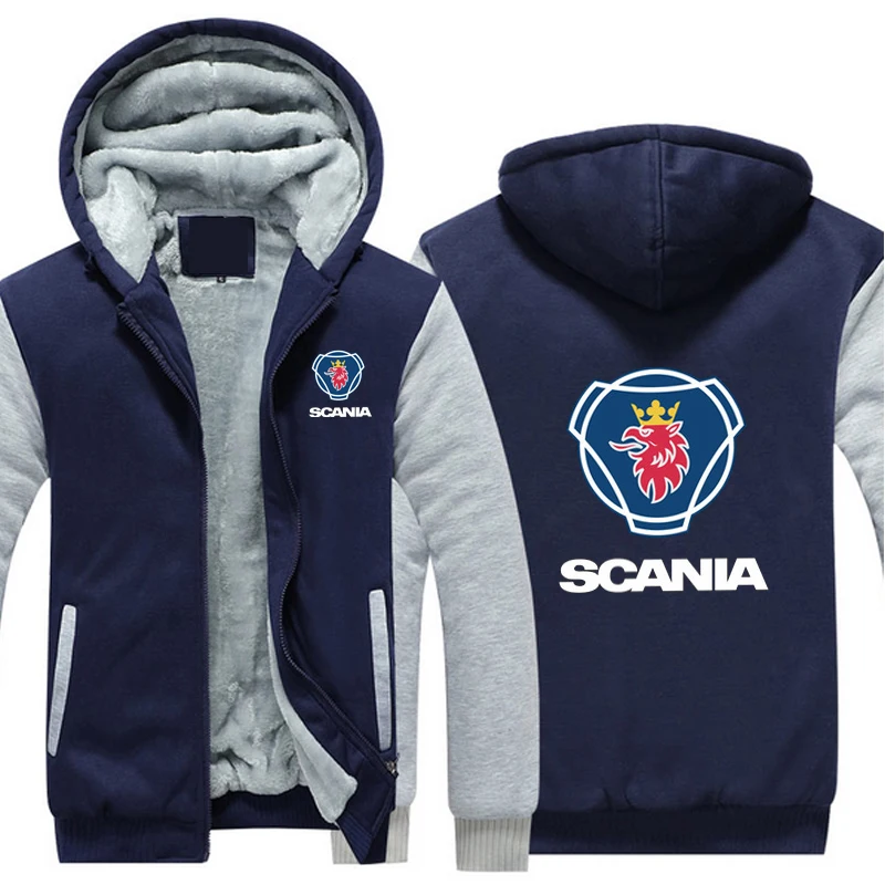 Высококачественная Мужская куртка худи SCANIA зимнее пальто для мужчин
