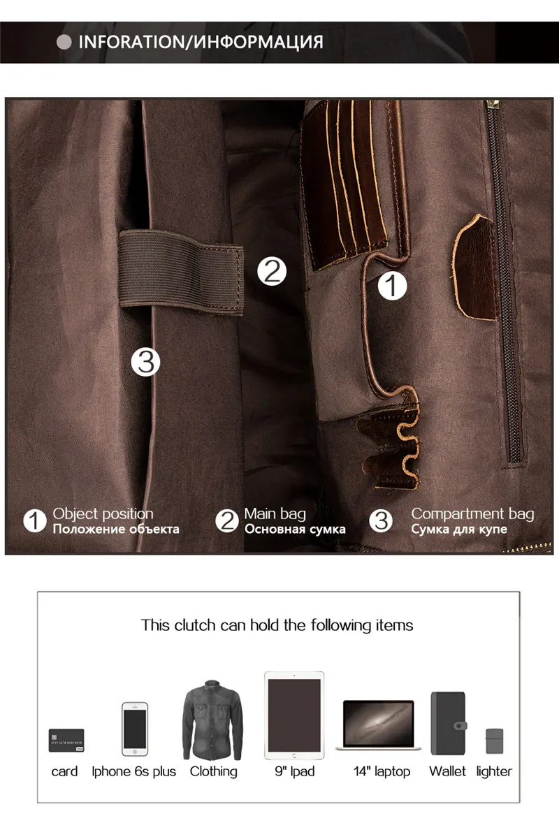 Vintage Genuine Leather Backpack Men Laptop Backpack High Quality Cowhide Leather Male Casual Bags Large Capacity