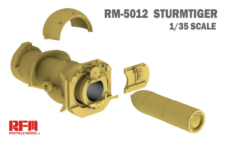 Rye модель поля RFM RM-5012 1/35 Sturmtiger RM61 L/5,4/38 см w/Полный Интерьер-весы модельный комплект