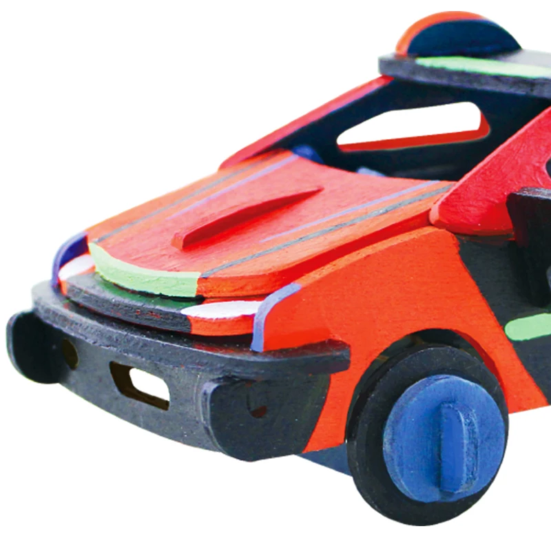 Robud сборки деревянная картина гоночный автомобиль Игрушечные машинки обучения