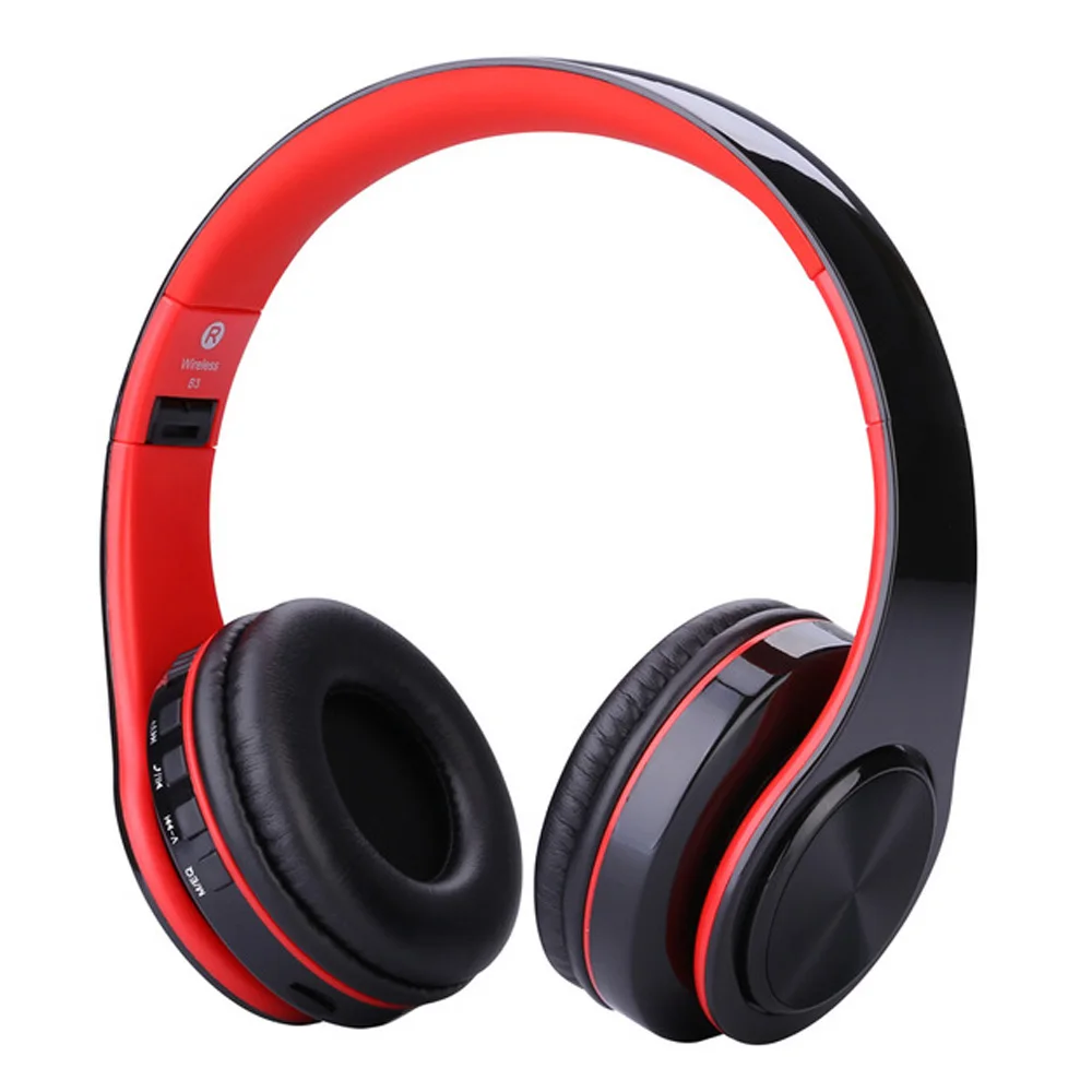 Joinrun B3 Bluetooth наушники 4,1 Гарнитура стерео Беспроводная портативная гарнитура с микрофоном для ПК iPhone Android телефон - Цвет: Красный