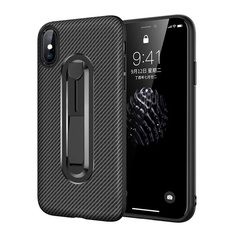 Чехол из углеродного волокна для iPhone 6 6S 7 8 Plus мягкий силиконовый Ультратонкий