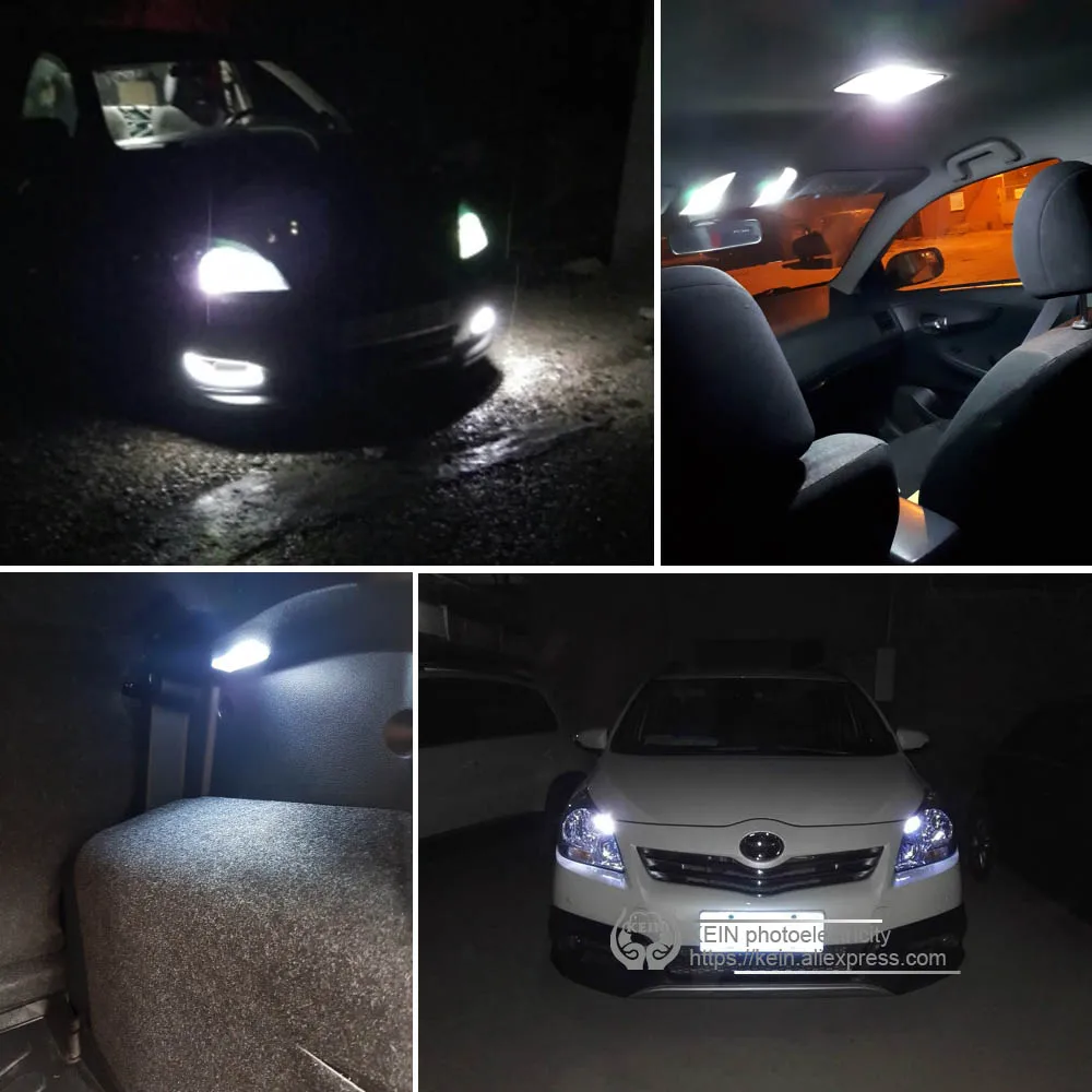KEIN 10 шт. T10 w5w светодиодные лампы 5050 9SMD 168 501 194 светодиодных фар для авто боковые