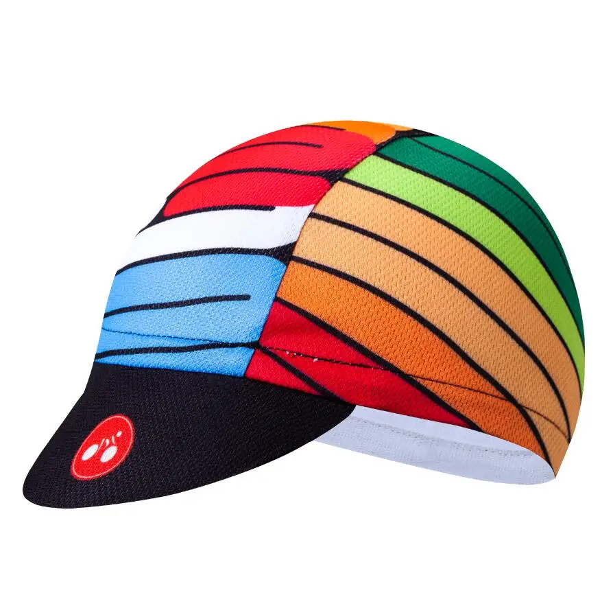 15 Rainbow Австралия, Франция, Мексика, велосипедная Кепка, шлем, подкладка, шляпа, защита от солнца, против пота, США, Великобритания, Италия, велосипедная бандана, мужская и женская повязка на голову - Цвет: 15 Rainbow