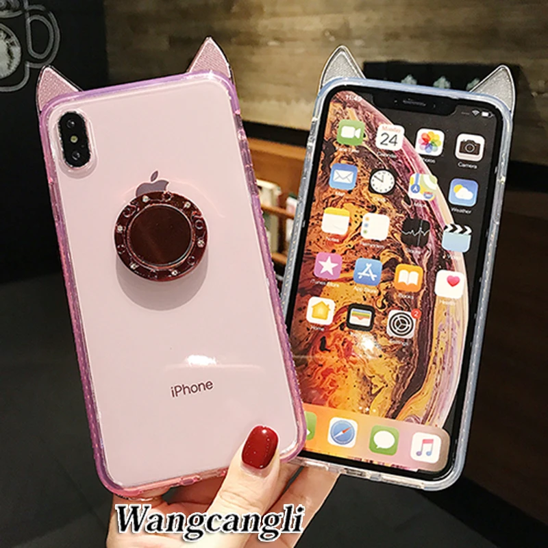Glitter Phone Case For iPhone 7 8 6 Plus iphone case silicone XS MAX XR Back Cover Fashion cute X |
