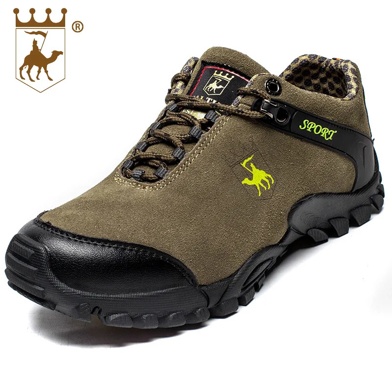 BACKCAMEL Shoes Men's Autumn Genuine Leather Men Waterproof Rubber Boots Non-slip Retro Outdoor Walking Casual | Обувь