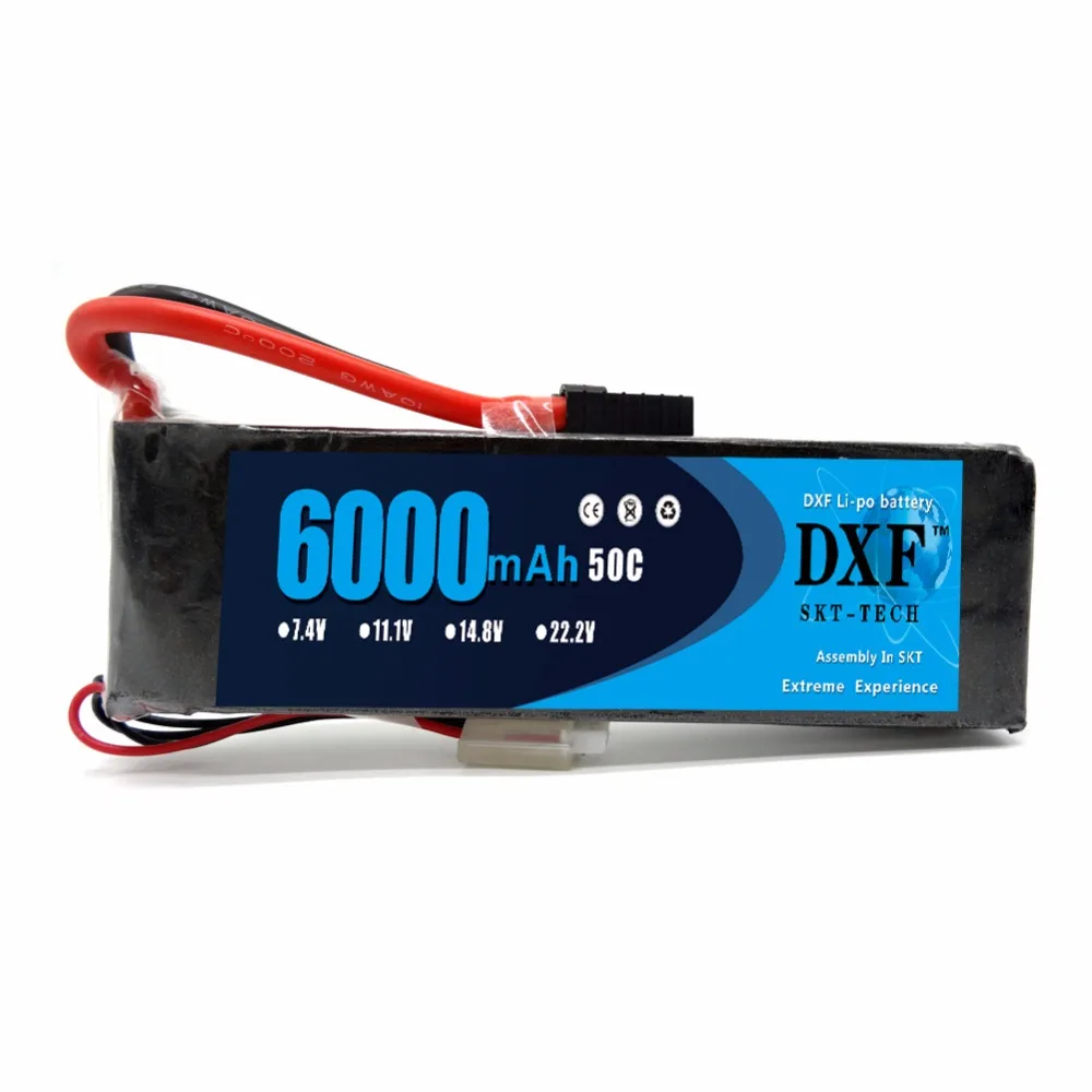 DXF 3s 11 1 V 6000mAh 50C Max 100C RC Lipo батарея для TRX Car Boat Helicopter Rremote Control Batteria|lipo battery 3s|lipo battery11.1v