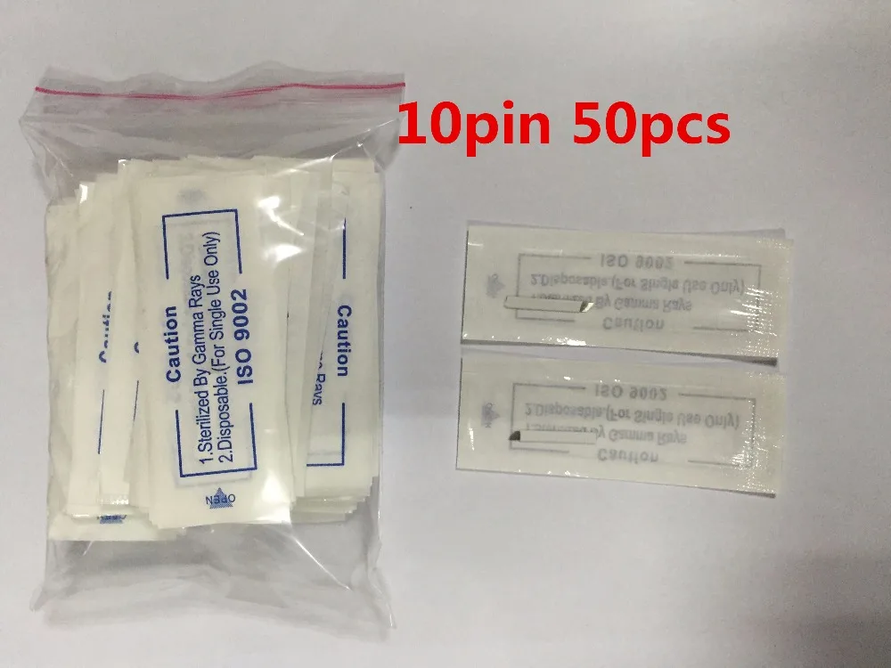 50 шт. Одноразовые стерилизованные тату-иглы для перманентного макияжа |