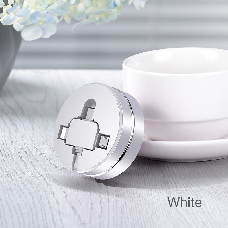 CAFELE USB Micro кабель type C кабель для samsung huawei Xiaomi зарядный кабель для iphone 8 7 6 Универсальный Выдвижной 3 в 1 порт