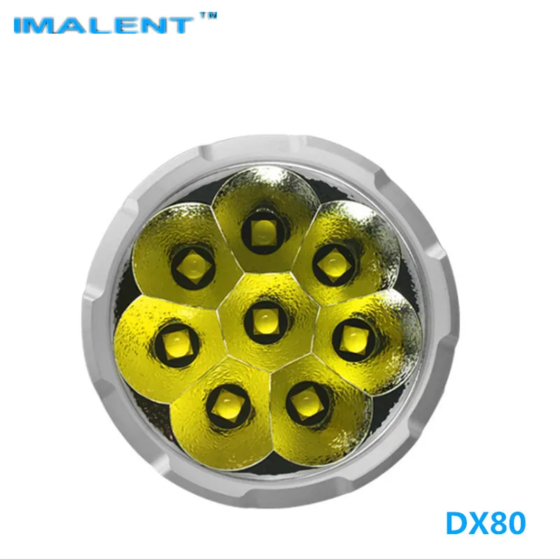 Imalent DX80 32000LM 806 м 18650 аккумулятор светодиодный фонарик лампа USB быстрая зарядка 8 шт.