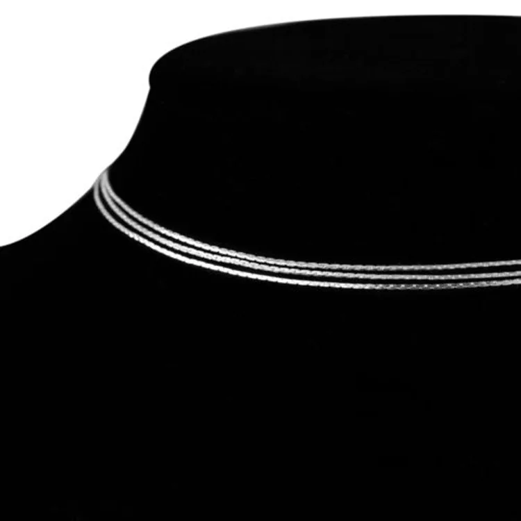 Изысканное Колье тройная тонкая цепь многослойные чокеры многослойное ожерелье