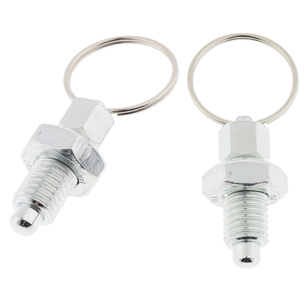 2 шт. индексирующий поршень из нержавеющей стали с вытяжным кольцом M12|Булавки| |