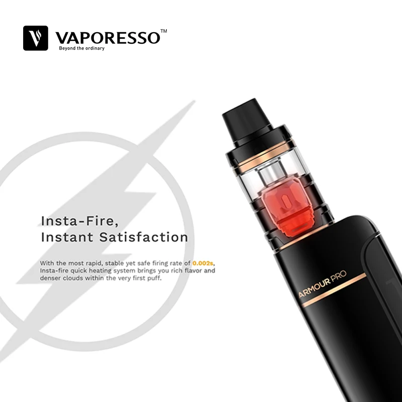 In Stock Electronic Cigarette Vaporesso Armour Pro 100W Vape Kit Compatible with 21700 20700 18650 Battery Use GT Meshed Coil |