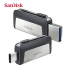 Sandisk SDDDC2 Extreme Type-C 256 ГБ, 128 ГБ, 64 ГБ, двойной OTG USB-флеш-накопитель 32 ГБ, USB-накопитель, флеш-накопитель Micro USB Type C 16 Гб