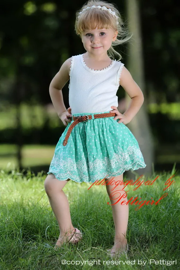 Summer Style Girl Clothing Set White And Pale Green Fashion Children CS80718-1 | Детская одежда и обувь