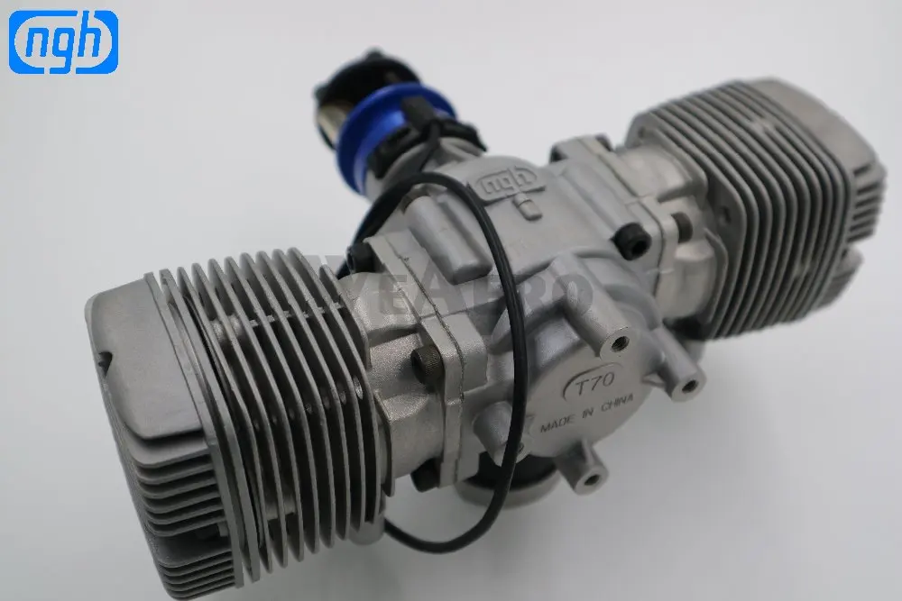 NGH 70CC 2 тактный цилиндровый бензиновый/бензиновый двигатель GTT70 для RC самолета|petrol