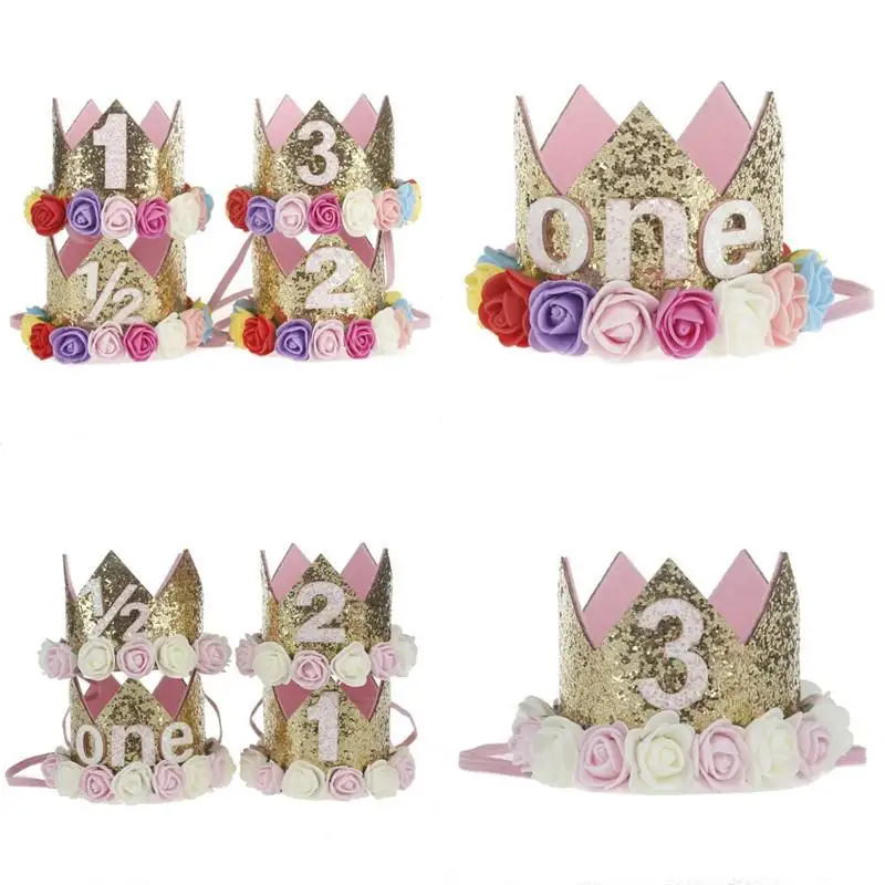 Детские Цветок корона головной убор вечерние головным убором детская с рисунком