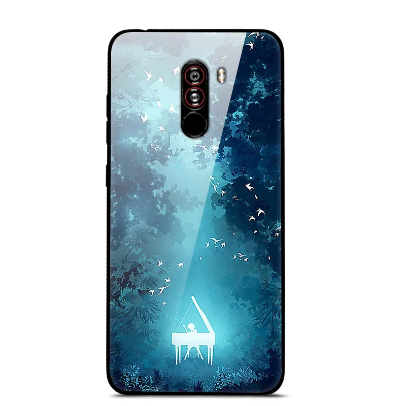 31 Для xiaomi POCOPHONE F1 POCO F1 6 ГБ 64 Гб чехол из закаленного стекла с изображением планеты Космос чехол из стекла для xiaomi Poco F1 Pocophone F1 - Цвет: 31