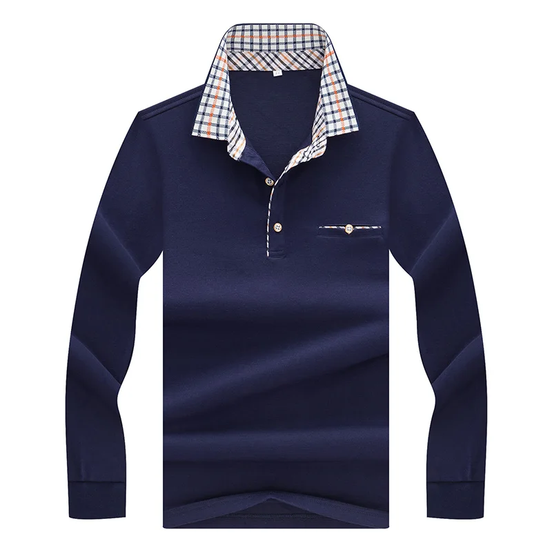 Hommes de chemise a manches longues POLO explosion models revers hommes dage moyen casionnels livraison|Поло| |