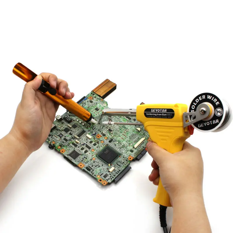 220 В в 60 Вт Электрический паяльник пистолет ручной сварочный инструмент с припой