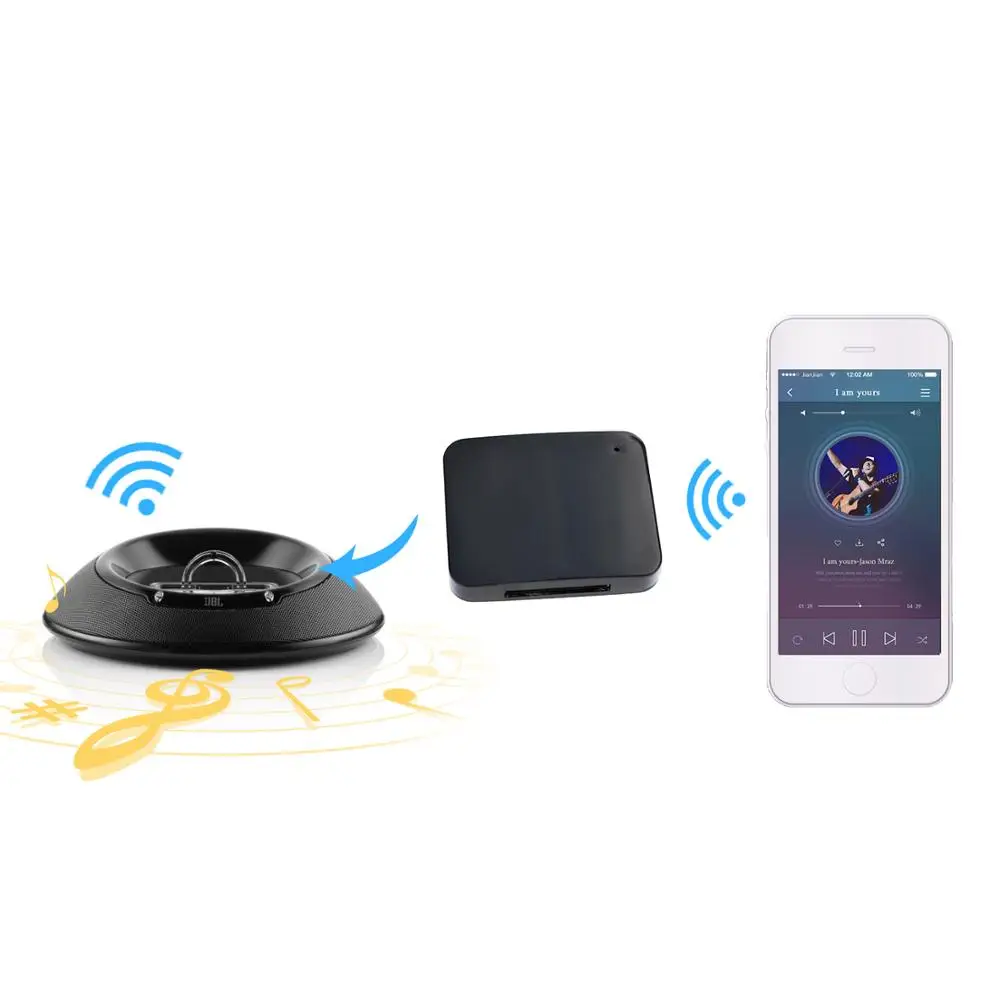 Мини 30Pin Bluetooth 5,0 A2DP музыкальный приемник беспроводной стерео аудио 30 Pin адаптер для Bose Sounddock II 2 IX 10 портативный динамик