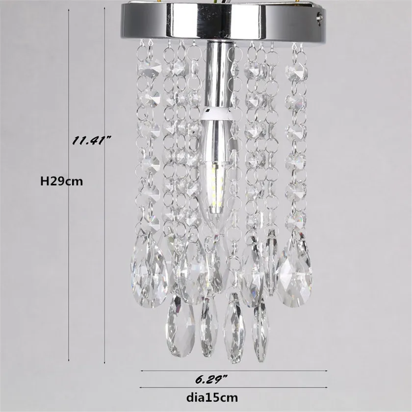 Светодиодный хрустальный потолочный светильник люстра для коридора в столовой