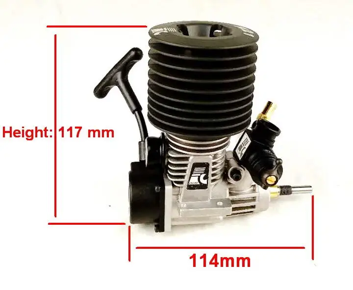 Force 1/8 1/10 RC Nitro двигатель 5.9cc/4.6cc/3.5cc багги/грузовик GO/SH/ASP/CY/HPI Savage 5,9/4,6/HSP/Redcat/Kyosho/Hobao/Ofna/Axial - Цвет: 28 engine-Black