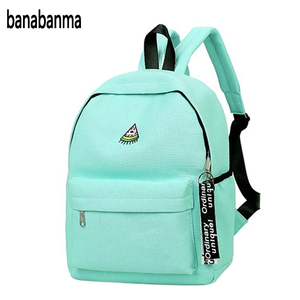 Banabanma женский лаконичный легкий рюкзак из парусины с принтом Подростковая