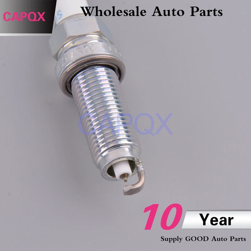 Capqx 4 шт. высокое качество подлинные Иридиевые свечи для HONDA Fit vezel CITY XRV 1.5L 12290-5R0-003