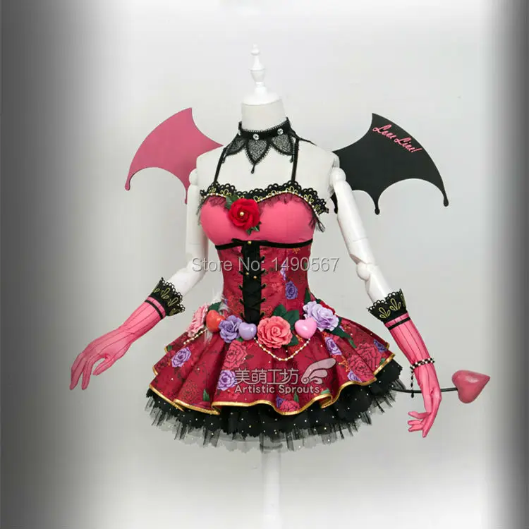 Love Live Honoka Kotori Umi Eli Nozomi Maki Rin Hanayo Nico Devil ver cos платье для косплея костюм на Хэллоуин демон