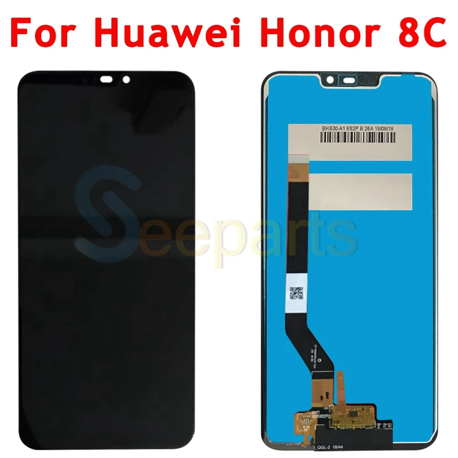 Для Huawei Honor 8C ЖК-дисплей кодирующий преобразователь сенсорного экрана в сборе для