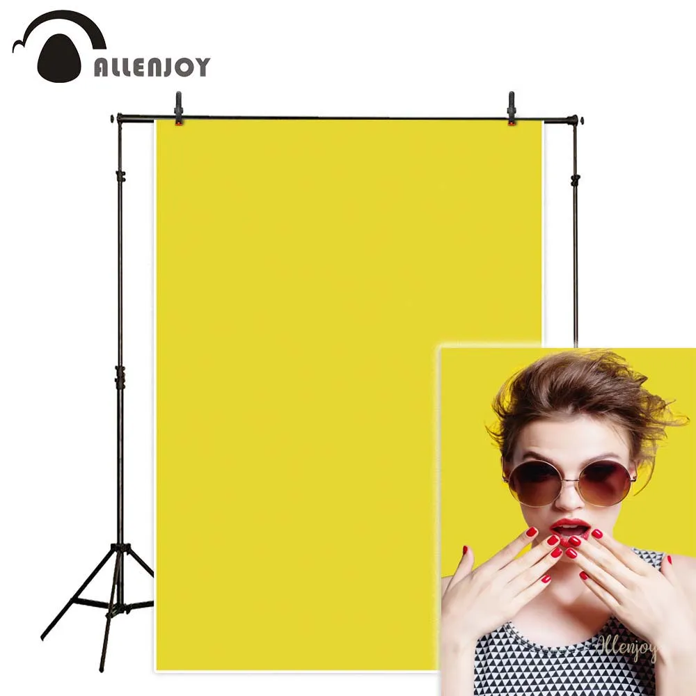 Allenjoy однотонный желтый фон для фотостудии чистый цвет фотография Фон портрет