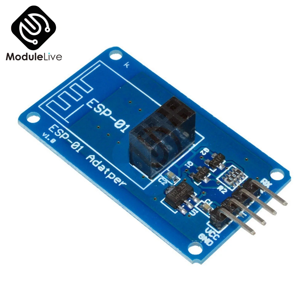 ESP8266 ESP01 ESP-01 серийный WiFi беспроводной адаптер модуль 3,3 V 5V Esp01 Breakout адаптеры pcb совместимый для Arduino