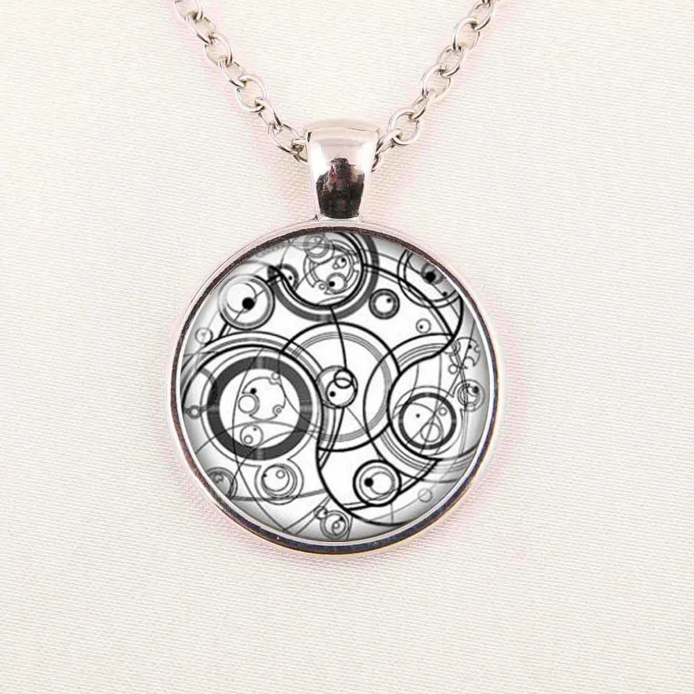 Новое ожерелье из круглого стекла с подвеской Доктор Кто таймерн лорд таймера в