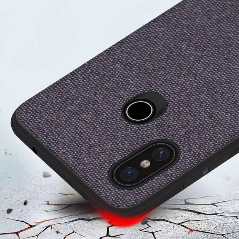 Чехол PHOPEER для xiaomi mi 8 Lite мягкий силиконовый край модный тканевый противоударный