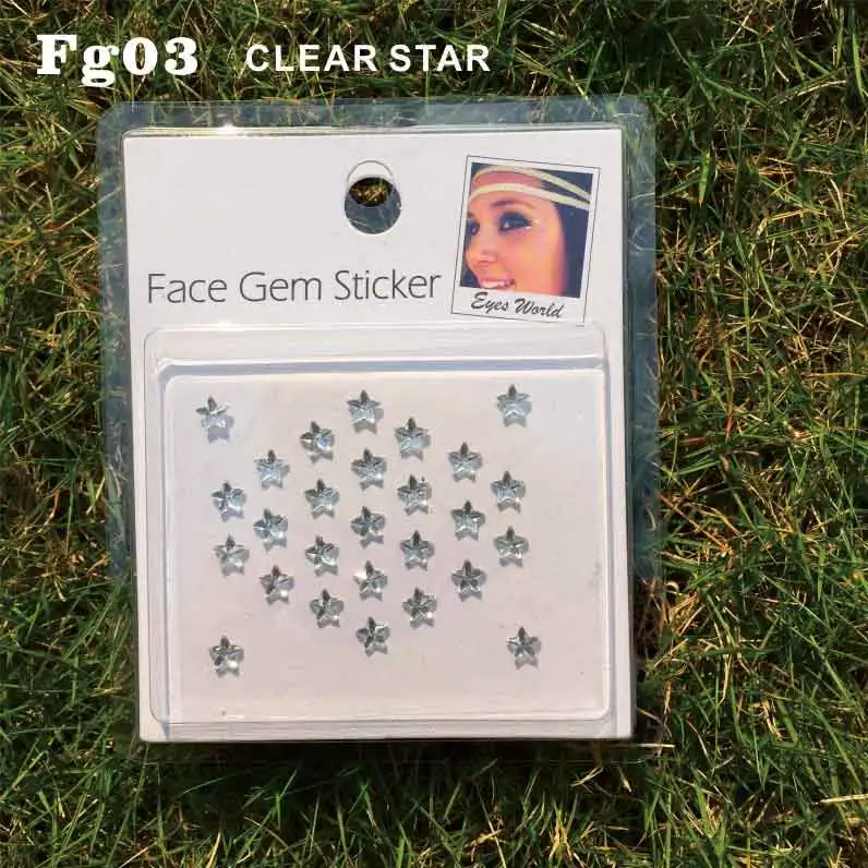 Прозрачная палочка FG03 в форме звезды украшение для лица лучший выбор праздника