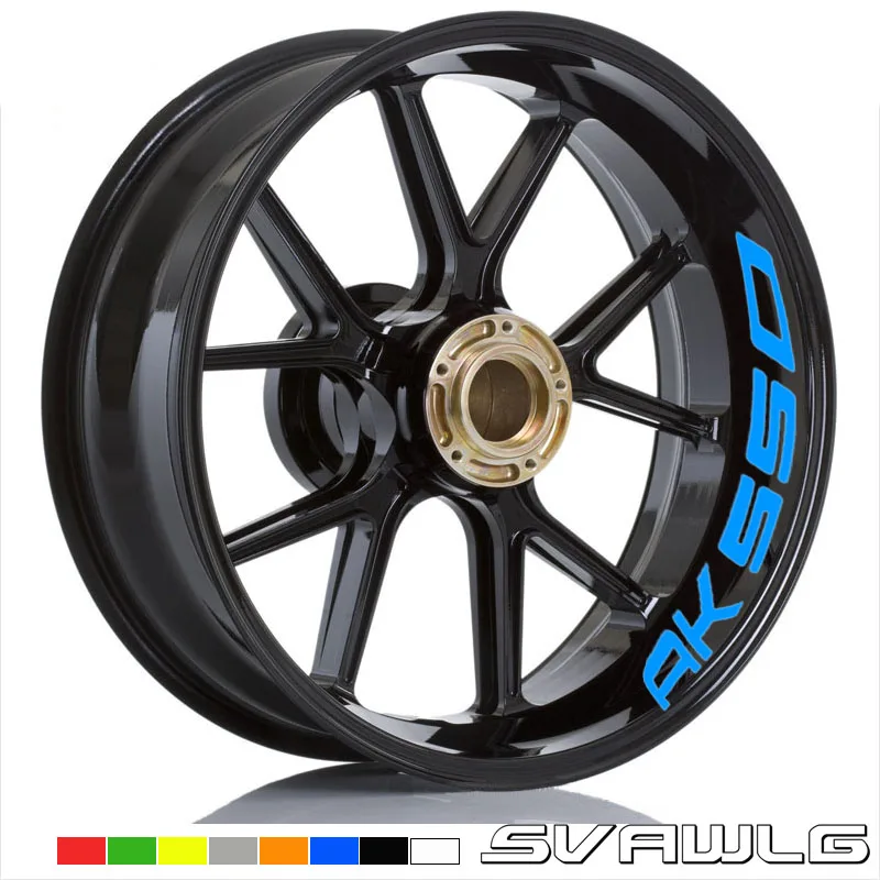 

High quality Motorcycle Wheel stickers For KYMCO AK550 AK 550 Thick Edge Outer Rim Sticker Stripe Wheel Decals