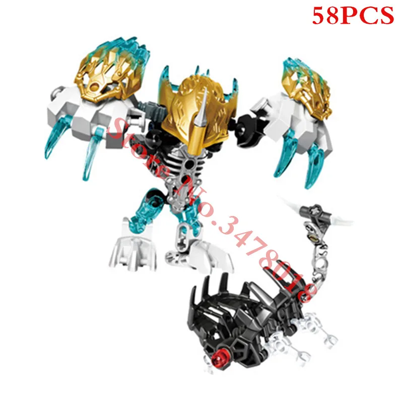 

Bionicle Biochemical Warrior Bionicle Uxar Ketar Akida Ikir TerakThe Msdk Maker Building Block Compatible with Lepining Toys
