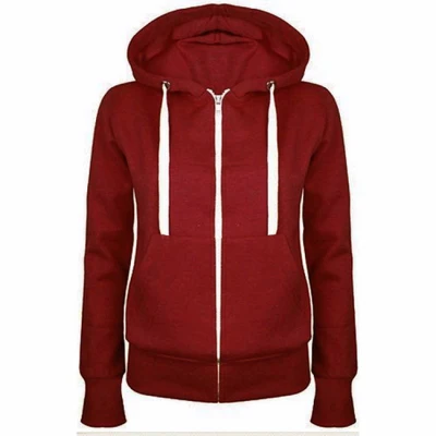 wine red Bigsweety, классические женские толстовки, пальто, новинка, весна, осень, на молнии, толстовки с капюшоном, куртка с капюшоном, Женское пальто, с карманами, верхняя одежда - Цвет: wine red