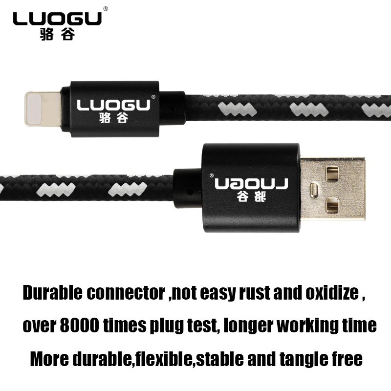 LUOGU Cable Fast Charger Adapter Original USB For iphone 6s plus i6 i5 5 5s ipad air2 Mobile Phone Cables | Мобильные телефоны и