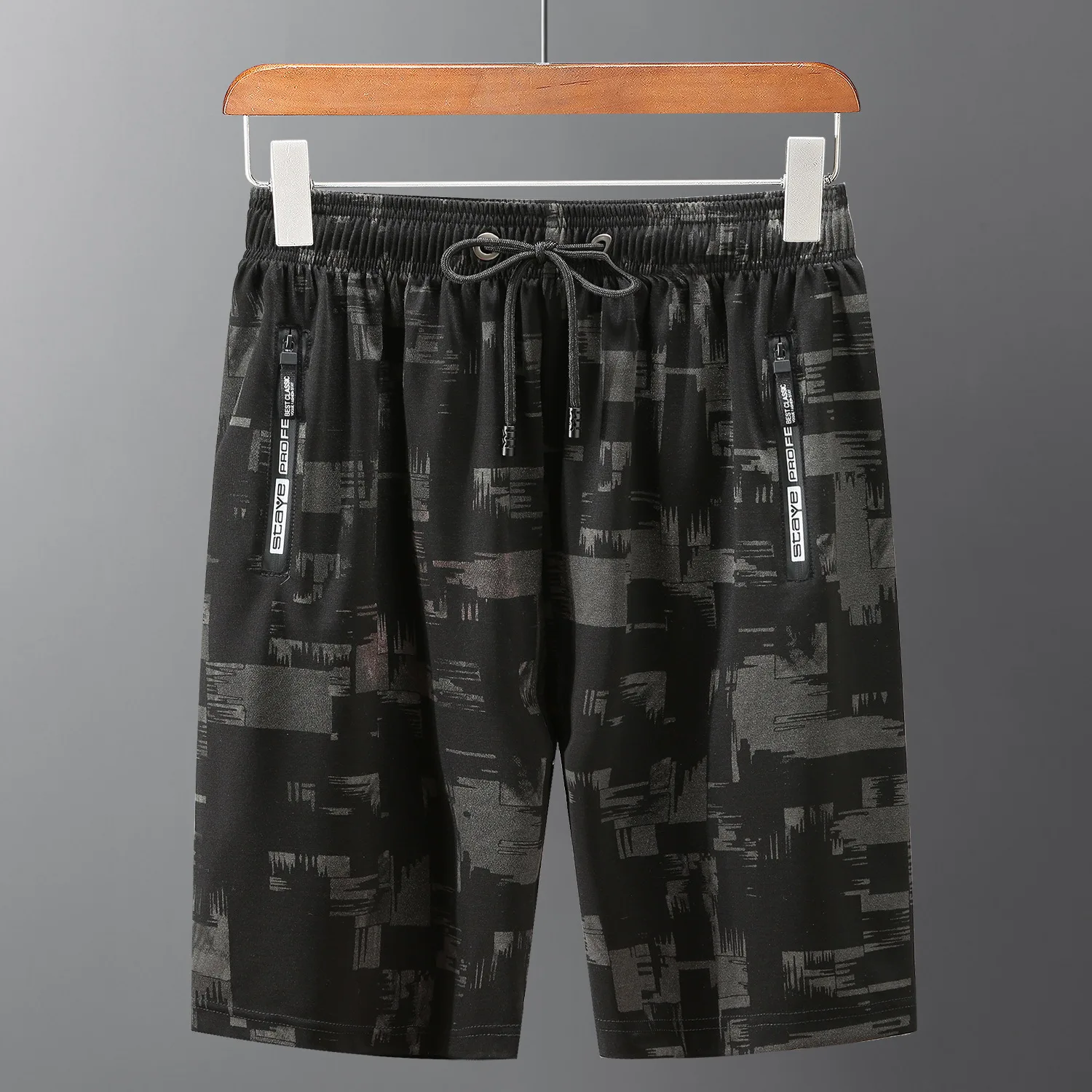 Мужские летние шорты больших размеров свободные спортивные до колена из