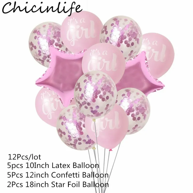 Chicinlife 1 компл. Это мальчик/девочка 10 дюймов латексный шар День рождения Новорожденный ребенок душ 1 день рождения шар пол раскрывает Декор