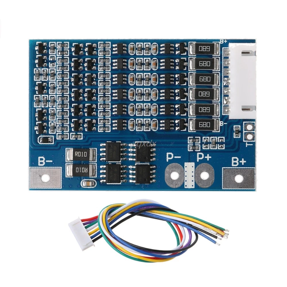 6S 22 2 V li ion 18650 литиевый аккумулятор BMS Защитная плата зарядного устройства с