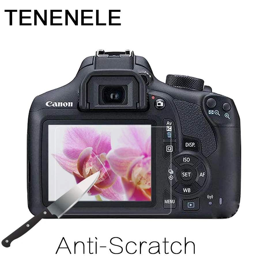 Протектор экрана для Canon 1200D 1300D 5D Mark 3 4 S SR 1DX EOS M10 M5 M3 Закаленное стекло Защитная пленка для ЖК-экрана hd-камеры