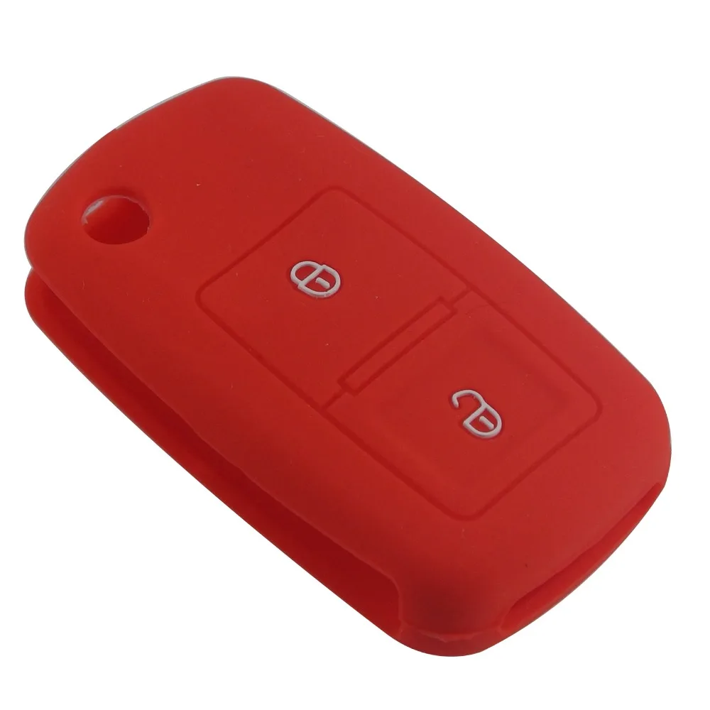 Jingyuqin 30 шт./лот 2 кнопки силиконовый чехол с Откидывающейся Крышкой для ключей